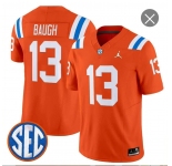 Men's Florida Gators #13 Jadan Baugh Orange ‘1960s Throwback’ F.U.S.E. Vapor Limited Stitched Jersey