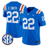 Men's Florida Gators #22 Emmitt Smith Royal ‘1960s Throwback’ F.U.S.E. Vapor Limited Stitched Jersey
