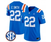 Men's Florida Gators #22 Emmitt Smith Royal ‘1960s Throwback’ F.U.S.E. Vapor Limited Stitched Jersey