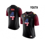 2016 US Flag Fashion-2016 Youth Florida State Seminoles Dalvin Cook #4 College Football Limited Jersey - Black