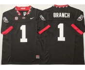 Georgia Bulldogs #1 Zachariah Branch Black 2025 F.U.S.E. Stitched Jersey