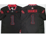 Men's Georgia Bulldogs #1 Zachariah Branch White 2026 F.U.S.E. Stitched Jersey