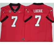 Mens Georgia Bulldogs #7 Lawson Luckie Red 2025 F.U.S.E. Stitched Jersey