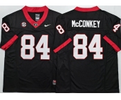 Men's Georgia Bulldogs #84 Ladd McConkey Black 2025 F.U.S.E. Stitched Jersey