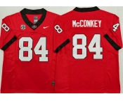 Men's Georgia Bulldogs #84 Ladd McConkey Red 2025 F.U.S.E. Stitched Jersey