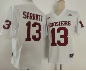 Men's Indiana Hoosiers #13 Elijah Sarratt Limited White FUSE College Football Jersey