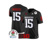 Men's Indiana Hoosiers #15 Fernando Mendoza 2025 F.U.S.E. Rose Bowl Black Stitched Jersey