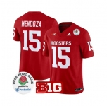 Men's Indiana Hoosiers #15 Fernando Mendoza 2025 F.U.S.E. Rose Bowl Red Stitched Jersey