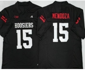Men's Indiana Hoosiers #15 Fernando Mendoza Black College Football Jersey