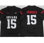 Men's Indiana Hoosiers #15 Fernando Mendoza Black F.U.S.E. Stitched Basketball Jersey