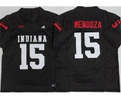 Men's Indiana Hoosiers #15 Fernando Mendoza Black F.U.S.E. Stitched Basketball Jersey