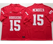 Men's Indiana Hoosiers #15 Fernando Mendoza Red Stitched Basketball Jersey