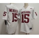 Men's Indiana Hoosiers #15 Fernando Mendoza White Stitched Basketball Jersey