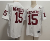 Men's Indiana Hoosiers #15 Fernando Mendoza White Stitched Football Jersey
