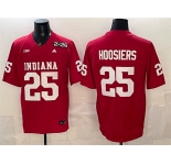 Men's Indiana Hoosiers #25 Hoosiers Red F.U.S.E. 2026 Patch Stitched Football Jersey