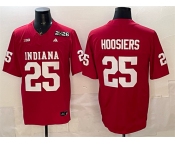 Men's Indiana Hoosiers #25 Hoosiers Red F.U.S.E. 2026 Patch Stitched Football Jersey
