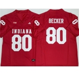 Men's Indiana Hoosiers #80 Charlie Becker Red F.U.S.E. Stitched Basketball Jersey
