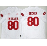 Men's Indiana Hoosiers #80 Charlie Becker White 2026 F.U.S.E. Stitched Basketball Jersey