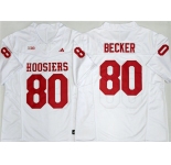 Men's Indiana Hoosiers #80 Charlie Becker White 2026 F.U.S.E. Stitched Basketball Jerseys