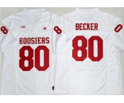 Men's Indiana Hoosiers #80 Charlie Becker White 2026 F.U.S.E. Stitched Basketball Jerseys