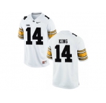 Men's Iowa Hawkeyes Desmond King 14 College Football Limited Jersey - White