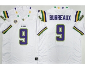 Men's LSU Tigers #9 Joe Burreaux White 2026 F.U.S.E. Stitched Jersey