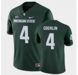 Men Michigan State Spartans #4 Matt Coghlin College Football Green Game Jersey