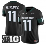 Men's Michigan State Spartans #11 ALESSIO MILIVOJEVIC 2026 Vapor Limited Black Jersey