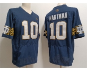 Men's Notre Dame Fighting Irish #10 Sam Hartman Navy With Name Limited Stitched Jersey
