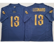 Men's Notre Dame Fighting Irish #13 Riley Leonard Navy Blue 2025 F.U.S.E. Limited Stitched Jersey