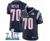 Men's Nike New England Patriots #70 Adam Butler Navy Blue Team Color Vapor Untouchable Limited Player Super Bowl LII NFL Jersey