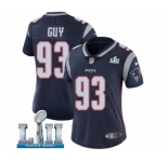 Women's Nike New England Patriots #93 Lawrence Guy Navy Blue Team Color Vapor Untouchable Limited Player Super Bowl LII NFL Jersey