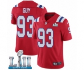 Youth Nike New England Patriots #93 Lawrence Guy Red Alternate Vapor Untouchable Limited Player Super Bowl LII NFL Jersey