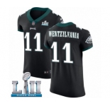 Men's Nike Philadelphia Eagles #11 Carson Wentz Elite Black Alternate Wentzylvania Super Bowl LII NFL Jersey