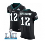 Men's Nike Philadelphia Eagles #12 Randall Cunningham Black Vapor Untouchable Elite Player Super Bowl LII NFL Jersey