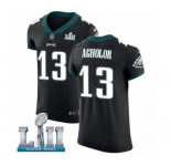 Men's Nike Philadelphia Eagles #13 Nelson Agholor Black Vapor Untouchable Elite Player Super Bowl LII NFL Jersey