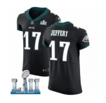 Men's Nike Philadelphia Eagles #17 Alshon Jeffery Black Vapor Untouchable Elite Player Super Bowl LII NFL Jersey