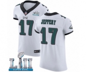 Men's Nike Philadelphia Eagles #17 Alshon Jeffery White Vapor Untouchable Elite Player Super Bowl LII NFL Jersey