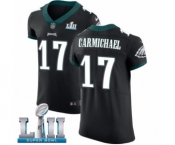 Men's Nike Philadelphia Eagles #17 Harold Carmichael Black Vapor Untouchable Elite Player Super Bowl LII NFL Jersey