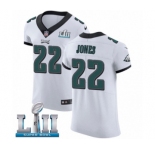 Men's Nike Philadelphia Eagles #22 Sidney Jones White Vapor Untouchable Elite Player Super Bowl LII NFL Jersey