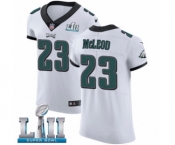 Men's Nike Philadelphia Eagles #23 Rodney McLeod White Vapor Untouchable Elite Player Super Bowl LII NFL Jersey