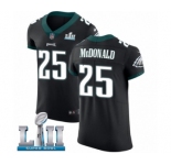 Men's Nike Philadelphia Eagles #25 Tommy McDonald Black Vapor Untouchable Elite Player Super Bowl LII NFL Jersey