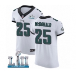 Men's Nike Philadelphia Eagles #25 Tommy McDonald White Vapor Untouchable Elite Player Super Bowl LII NFL Jersey
