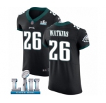 Men's Nike Philadelphia Eagles #26 Jaylen Watkins Black Vapor Untouchable Elite Player Super Bowl LII NFL Jersey