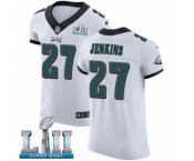 Men's Nike Philadelphia Eagles #27 Malcolm Jenkins White Vapor Untouchable Elite Player Super Bowl LII NFL Jersey