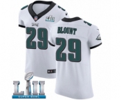 Men's Nike Philadelphia Eagles #29 LeGarrette Blount White Vapor Untouchable Elite Player Super Bowl LII NFL Jersey