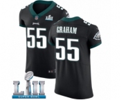Men's Nike Philadelphia Eagles #55 Brandon Graham Black Vapor Untouchable Elite Player Super Bowl LII NFL Jersey