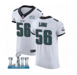 Men's Nike Philadelphia Eagles #56 Chris Long White Vapor Untouchable Elite Player Super Bowl LII NFL Jersey