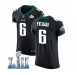 Men's Nike Philadelphia Eagles #6 Caleb Sturgis Black Vapor Untouchable Elite Player Super Bowl LII NFL Jersey
