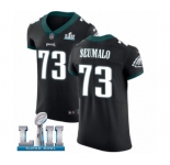 Men's Nike Philadelphia Eagles #73 Isaac Seumalo Black Vapor Untouchable Elite Player Super Bowl LII NFL Jersey
